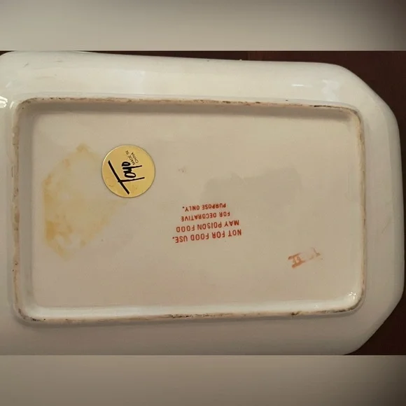 Adorable Vintage Toyo Made In China Porcelain Decorative Plate, Pristine Shape - Picture 4 of 4